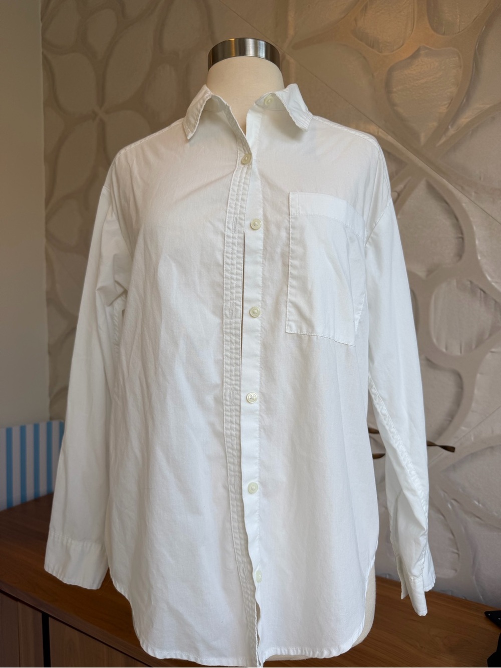 GAP White Button-Down Shirt